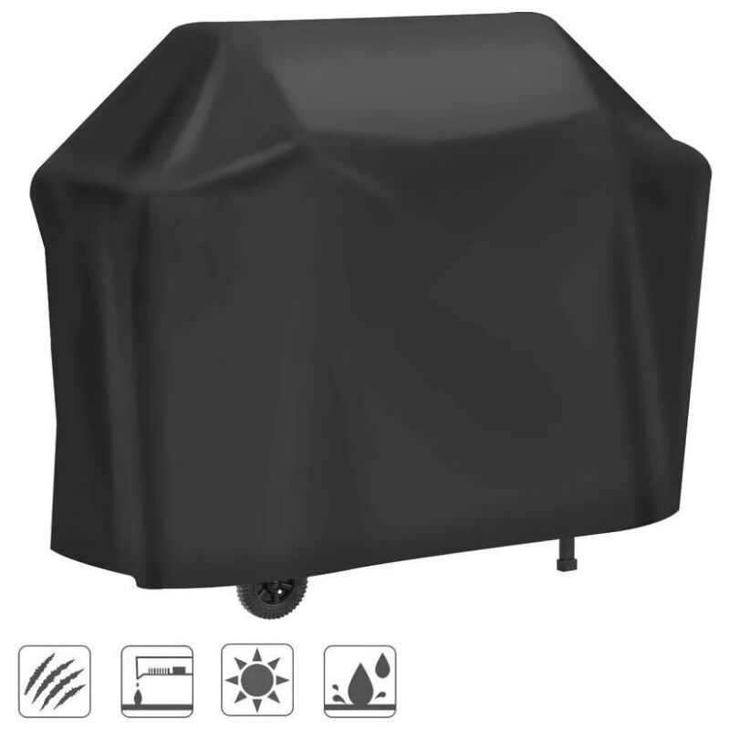 foto del prodotto copertura per barbecue, copertura in tela cerata oxford 210d resistente protezione per barbecue copertura per griglia anti uv anti acqua anti umidit 