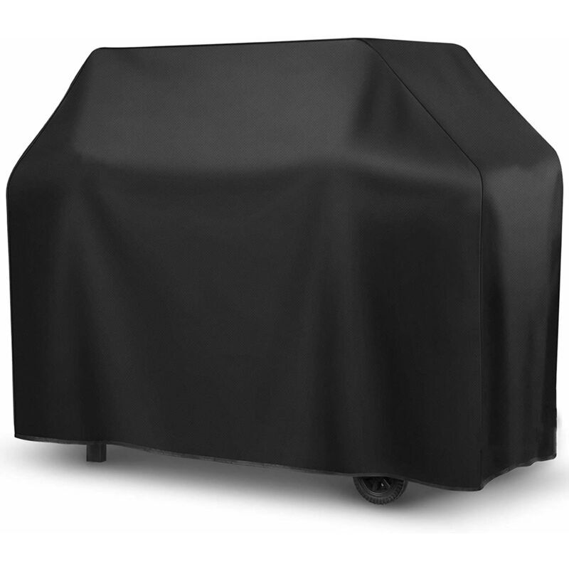 foto del prodotto copertura per barbecue da esterno nera con interno argentato quadrato xxl 190 x 71 x 117 cm