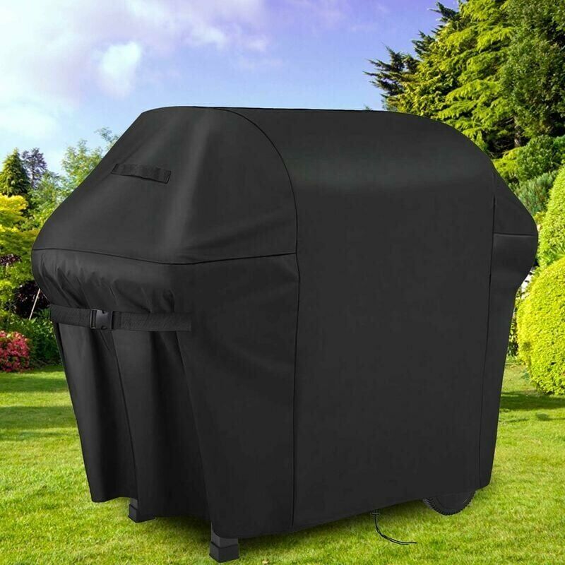 foto del prodotto copertura per barbecue, doppio strato impermeabile 600d 8066100 cm, nero 