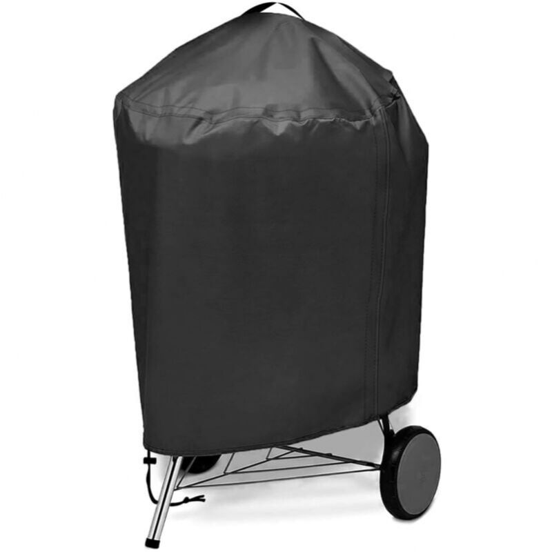 foto del prodotto copertura per barbecue rotonda 71x68 cm, copertura per barbecue da esterno, antipioggia, antipolvere e antisole, copertura per mobili, copertura per