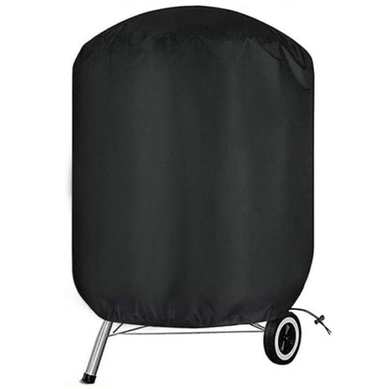 foto del prodotto copertura per barbecue weber, copertura per griglia da esterno weber, copertura impermeabile per griglia rotonda weber oxford 420d, nera 71 x 79 cm 