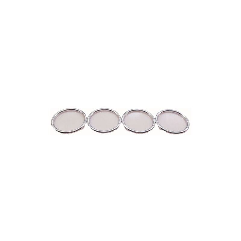 foto del prodotto copertura per bocchetta aria condizionata audi a1, in alluminio, 14 17, argento