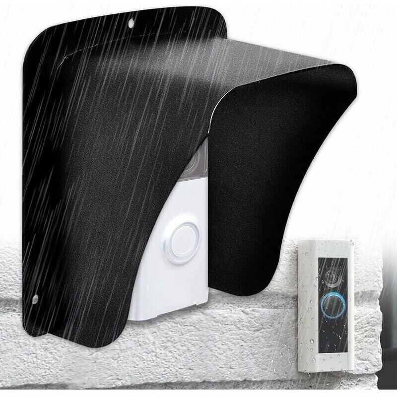 foto del prodotto copertura per campanello, campanello wireless con copertura in metallo impermeabile per telecamera, campanello a pulsante, campanello wireless ring