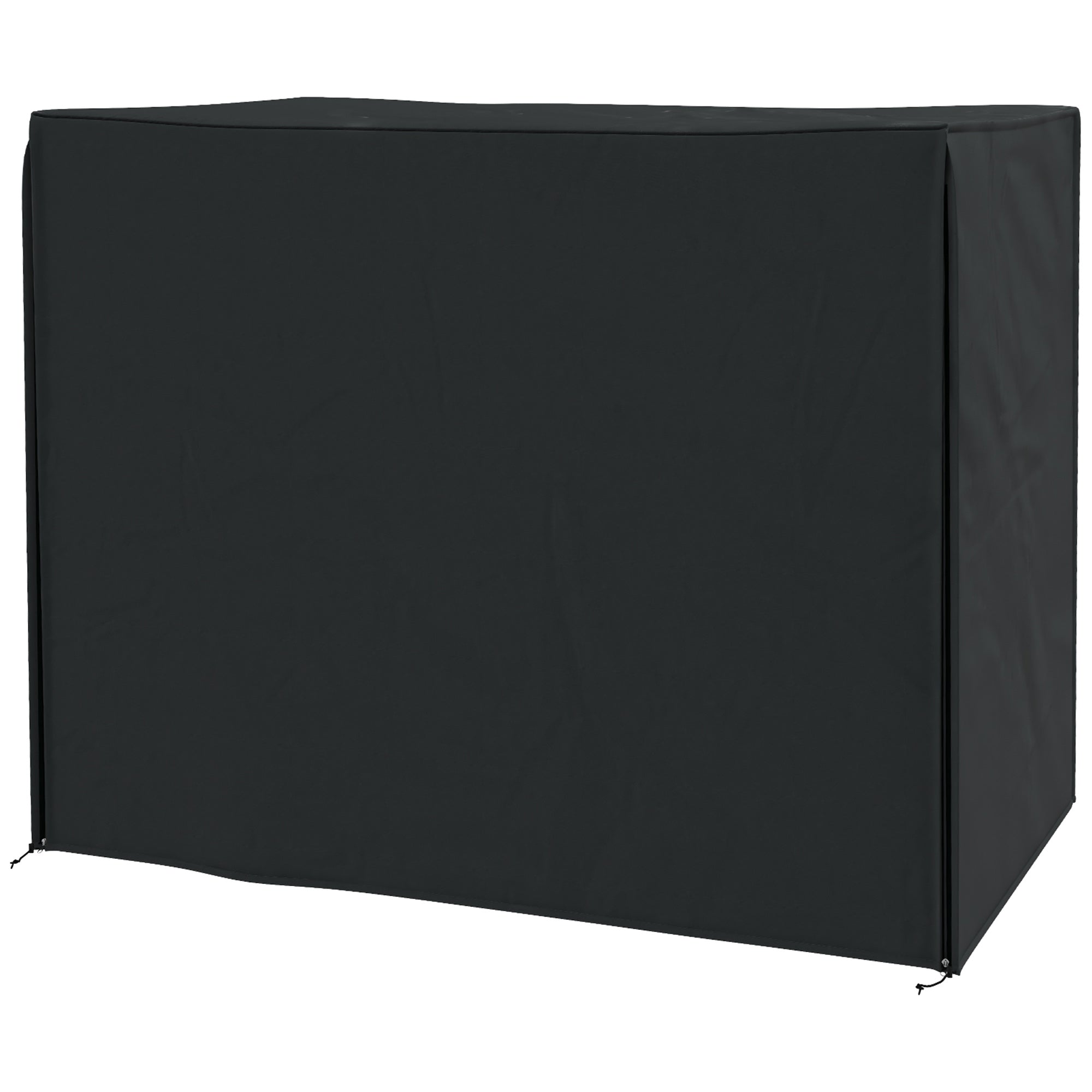 foto del prodotto copertura per dondolo da giardino 3 posti impermeabile e anti uv 220x125x172 cm nero