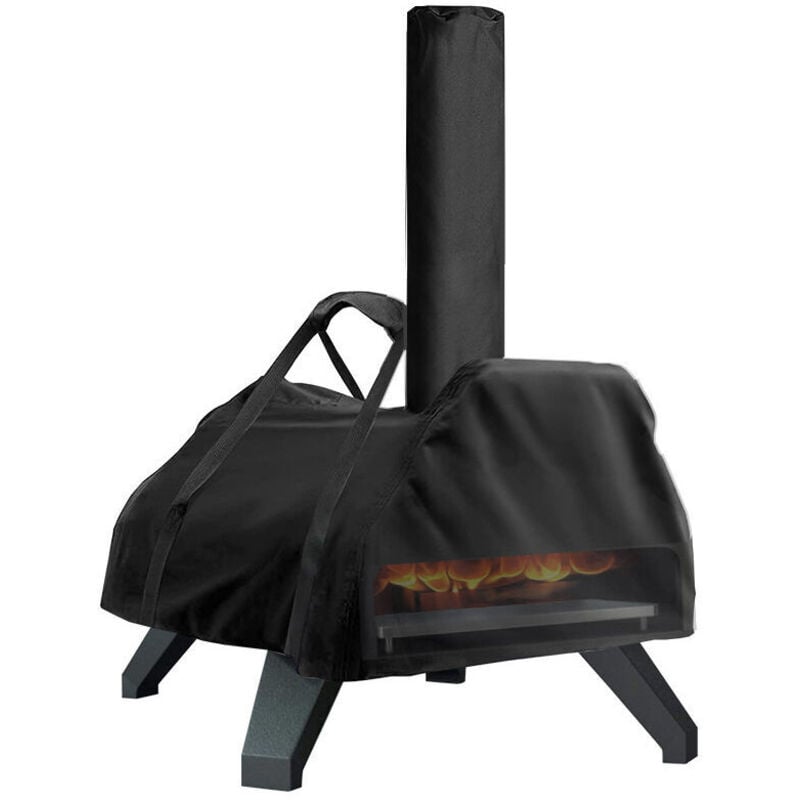 foto del prodotto copertura per forno per pizza karu16, modello 82,6 52,2 33,3 cm, telo protettivo impermeabile accessori per forni per pizza da esterno