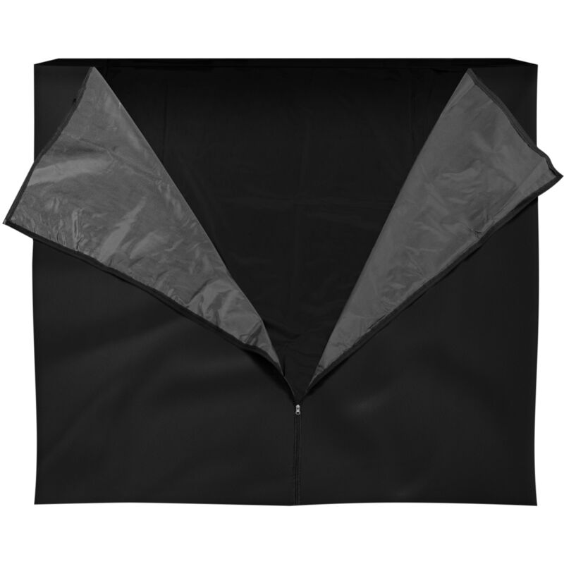 foto del prodotto copertura per legna da ardere 185x125 cm nero in poliestere resistente alle intemperie coperchio per ripiano da 143x145 cm copertura per portalegna