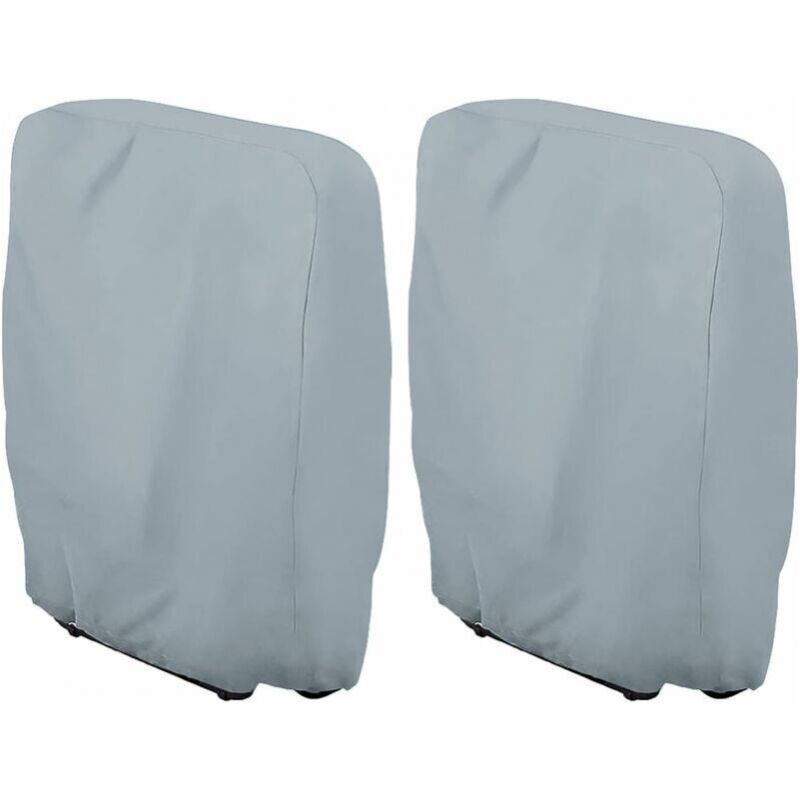 foto del prodotto copertura per lettino prendisole pieghevole grigio l71 a110cm, set da 2. copertura per lettino prendisole da giardino. antipolvere, impermeabile,