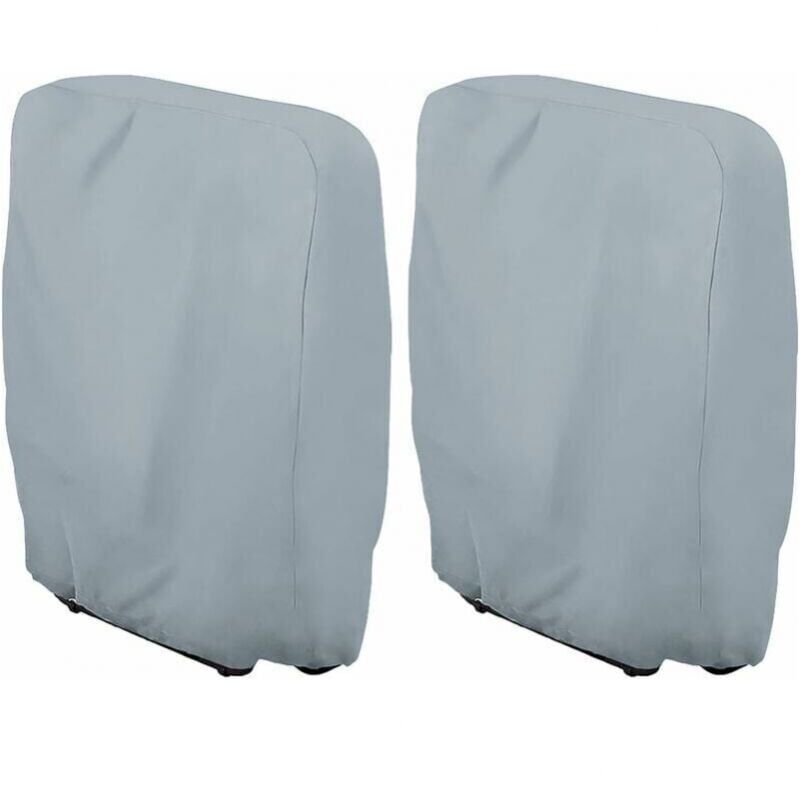 foto del prodotto copertura per lettino prendisole pieghevole grigio l71 x a110 cm , set da 2. copertura per lettino prendisole da giardino. antipolvere,