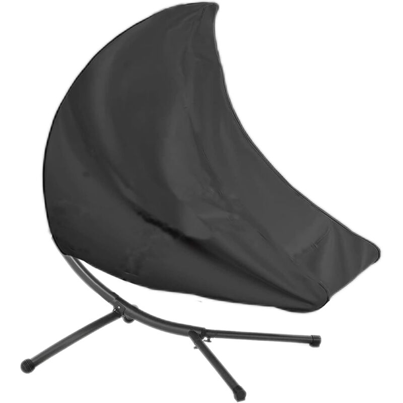 foto del prodotto copertura per lettino prendisole sospeso, 420d impermeabile, antivento, anti uv copertura per lettino prendisole sospeso nero