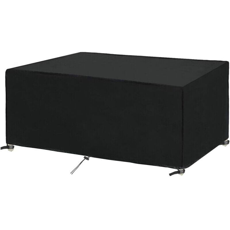 foto del prodotto copertura per mobili da giardino 180x100x75cm copertura per tavolo da giardino mobili da esterno impermeabile antivento anti uv resistente al freddo 