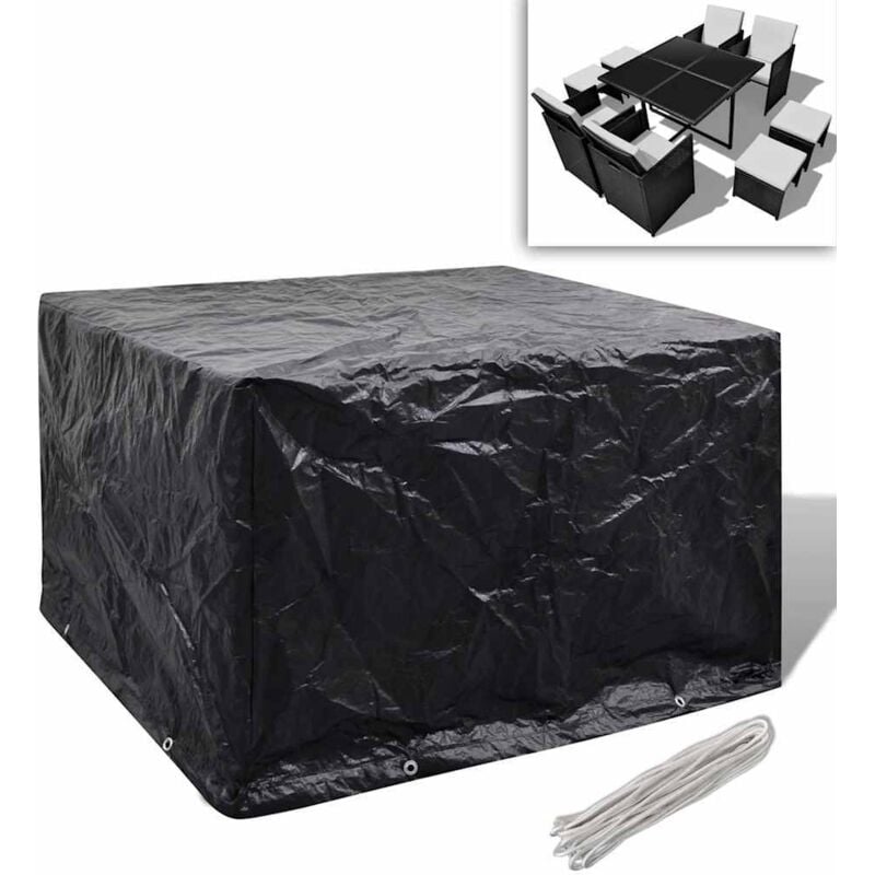 foto del prodotto copertura per mobili da giardino con 8 occhielli 113x113x73 cm vidaxl