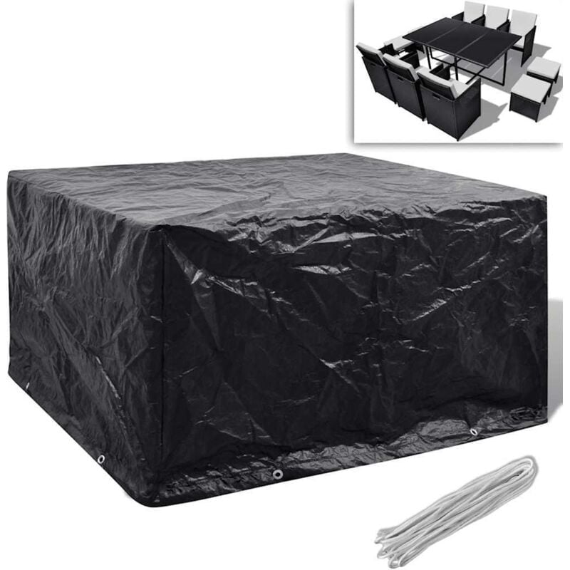 foto del prodotto copertura per mobili da giardino con 8 occhielli 172x113x73 cm vidaxl