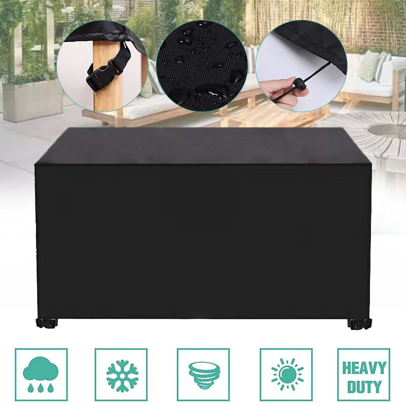foto del prodotto copertura per mobili da giardino, copertura per tavolo da giardino impermeabile realizzata in tessuto oxford 420d altamente resistente, copertura di
