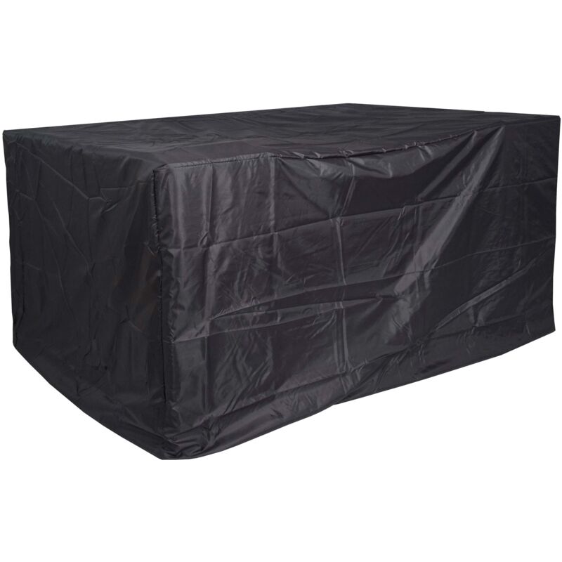 foto del prodotto copertura per mobili da giardino hhg 656 tela cerata poliestere poliuretano antracite per sedie e dondolo 170x215x130cm