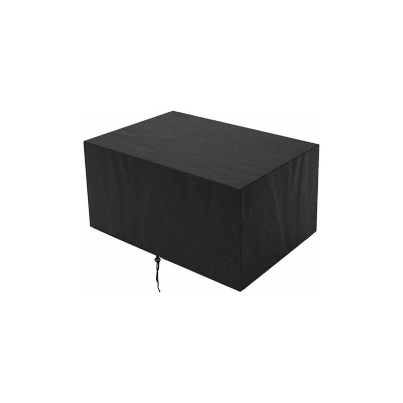 foto del prodotto copertura per mobili da giardino in tessuto oxford 600d, antipioggia, antipolvere e resistente ai raggi uv 160x160x80 cm, nero 
