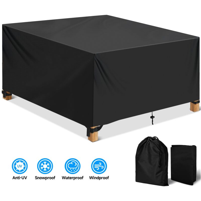 foto del prodotto copertura per mobili da giardino rettangolari impermeabile oxford 420d per tavolo da giardino