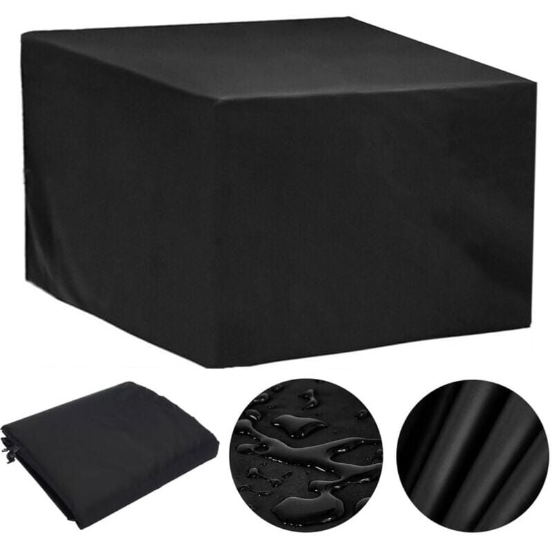 foto del prodotto copertura per mobili da giardino ymyny 110x110x85 cm, impermeabile, antivento, anti-uv, per esterni, in oxford, copertura per tavolo da giardino