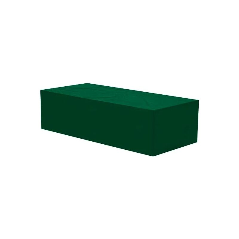 foto del prodotto copertura per mobili set arredo da giardino esterno pe 100g m verde 218x77x55 cm woltu