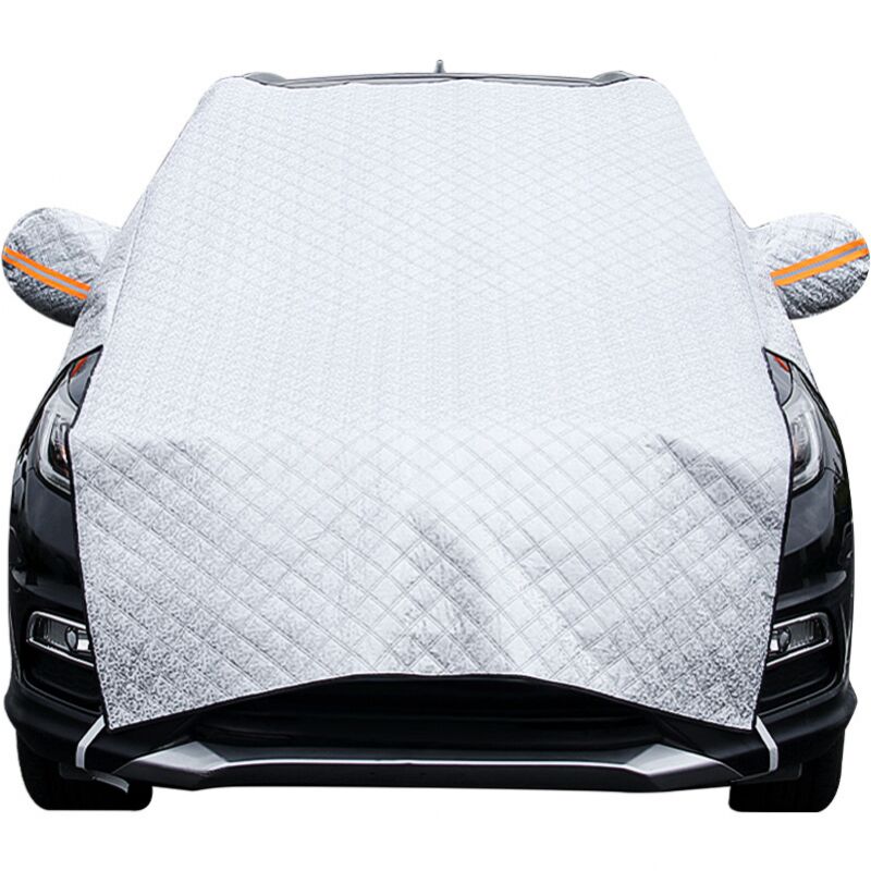 foto del prodotto copertura per parabrezza auto, copertura invernale per parabrezza, protezione pieghevole, protezione universale per parabrezza auto, antigelo, neve,