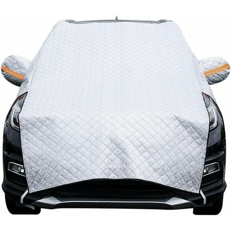 foto del prodotto copertura per parabrezza auto, copertura invernale per parabrezza, protezione pieghevole, protezione universale per parabrezza auto, antigelo, neve,