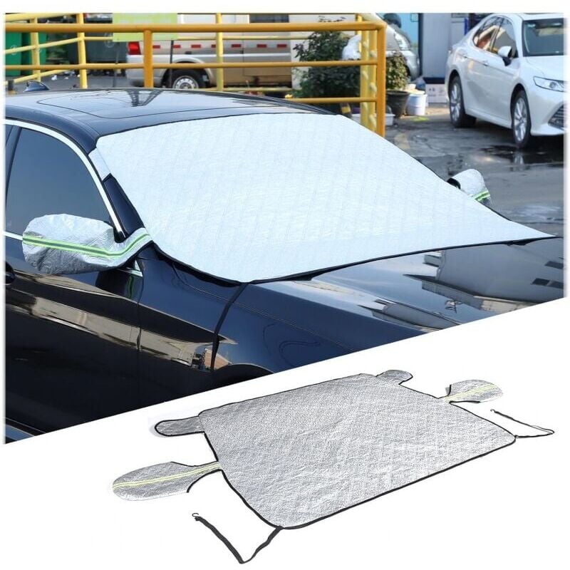 foto del prodotto copertura per parabrezza auto, protezione antigelo invernale per parabrezza, copertura antigelo per auto, parasole per parabrezza anteriore auto ymyny