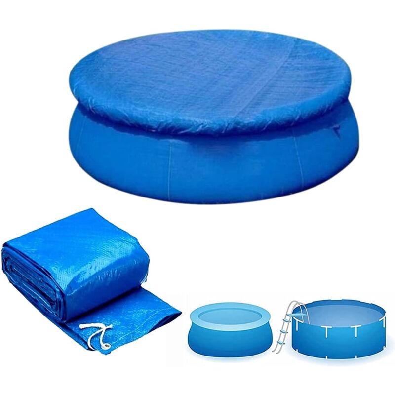 foto del prodotto copertura per piscina, copertura per piscina rotonda, copertura per piscina resistente e antipolvere per piscine fuori terra 305 cm 10 piedi 