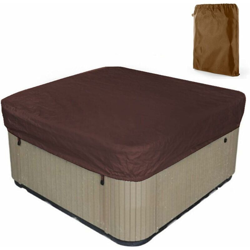 foto del prodotto copertura per piscina copertura solare quadrata per piscina, corda elastica per orlo copertura spa durevole protezione uv, copertura protettiva