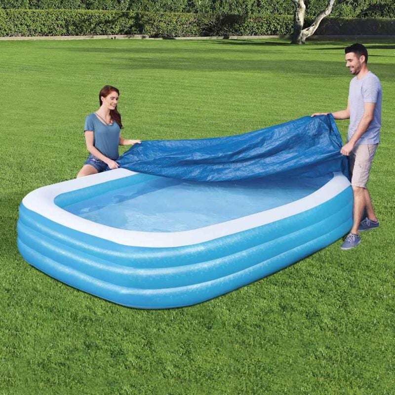 foto del prodotto copertura per piscina flowclear 305x183x56 cm bestway
