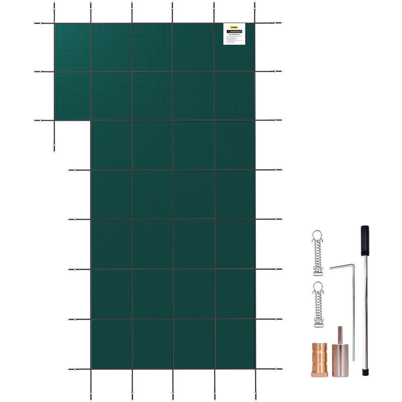 foto del prodotto copertura per piscina in polipropilene rettangolare 5,49 x 10,36m da inverno con bulloni in ottone, telone copertura da inverno 25,5 kg piscina