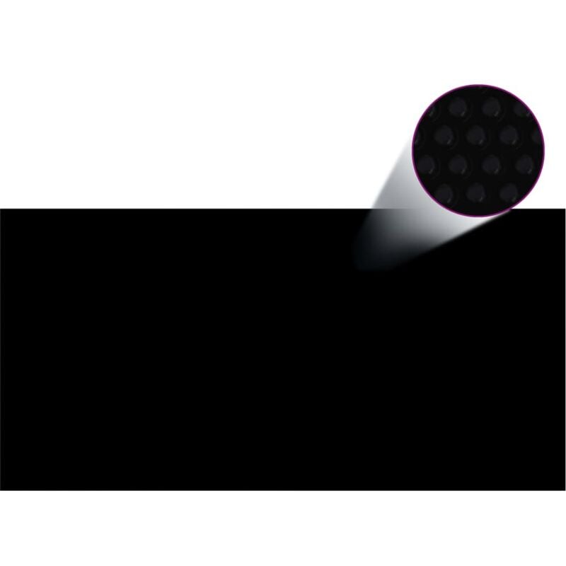 foto del prodotto copertura per piscina nera 549x274 cm pe vidaxl