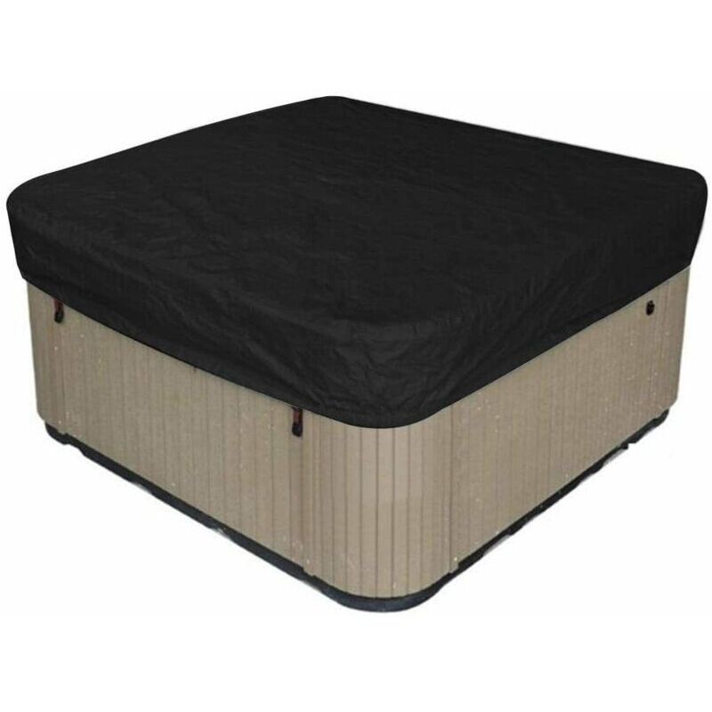 foto del prodotto copertura per piscina quadrata, copertura solare per piscina, orlo elastico con coulisse, copertura spa impermeabile, copertura protettiva per
