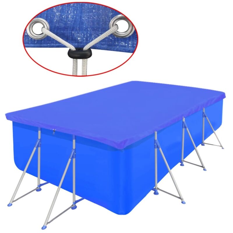 foto del prodotto copertura per piscina rettangolare 90g mq 394 x 207 cm vidaxl