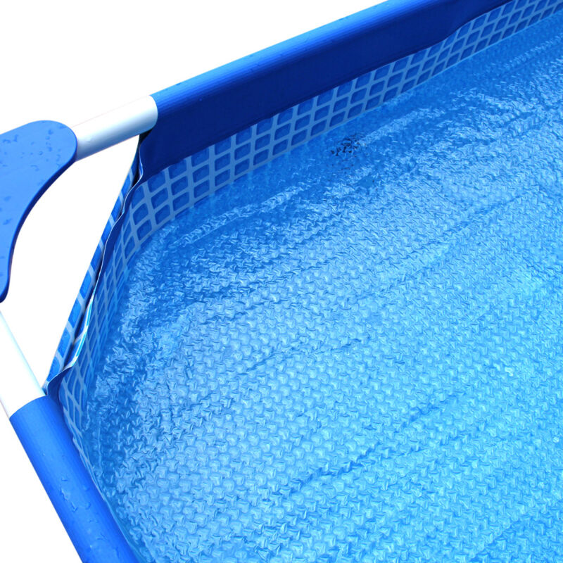 foto del prodotto copertura per piscina rettangolare a bolle 260cm x 170cm blu
