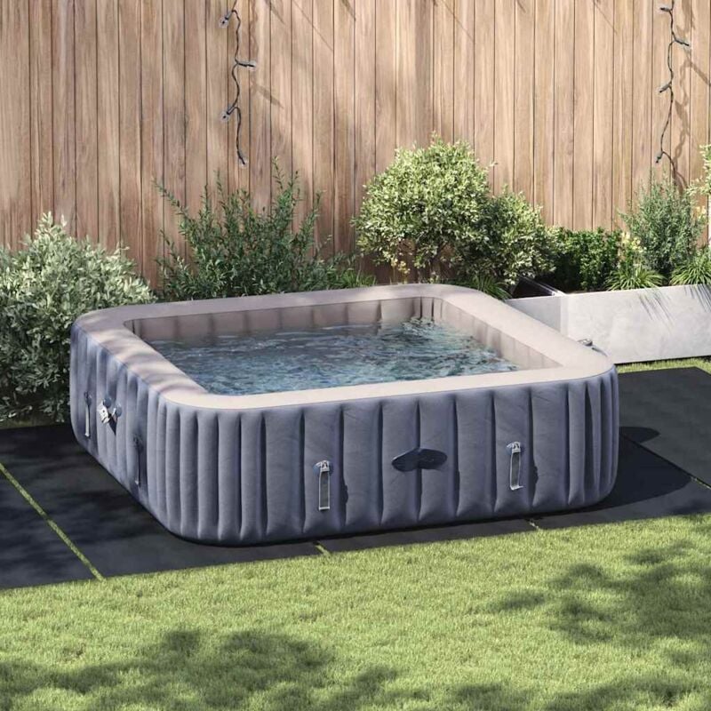 foto del prodotto copertura per piscina rettangolare nera polietilene 550 x 280 cm vidaxl