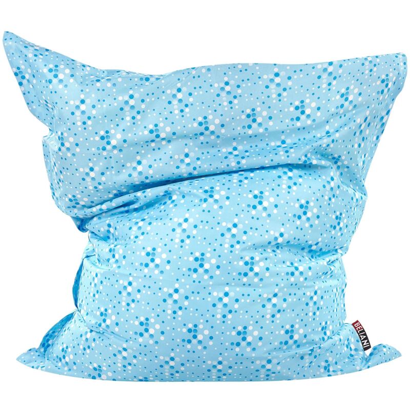 foto del prodotto copertura per poltrona sacco impermeabile nylon con cerniera e velcro impermeabile 140 x 180 cm a pois fuzzy