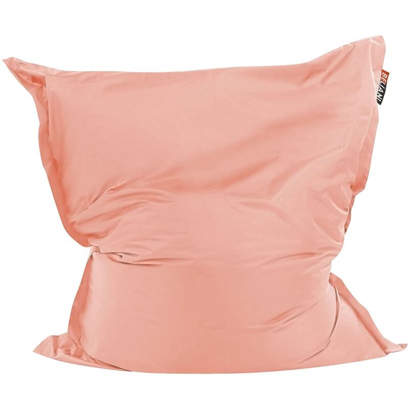 foto del prodotto copertura per poltrona sacco impermeabile nylon con cerniera e velcro impermeabile 140 x 180 cm rosa pesca fuzzy