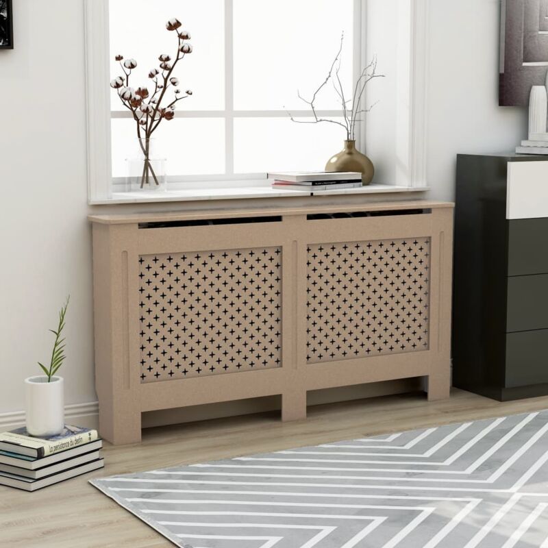 foto del prodotto copertura per radiatore 152x19x81,5 cm in mdf vidaxl