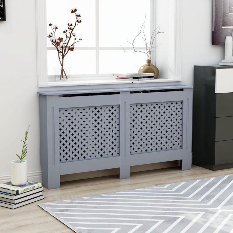 foto del prodotto copertura per radiatore antracite 152x19x81 cm in mdf vidaxl