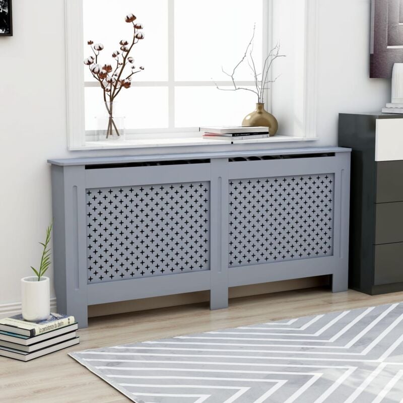 foto del prodotto copertura per radiatore antracite 172x19x81 cm in mdf vidaxl