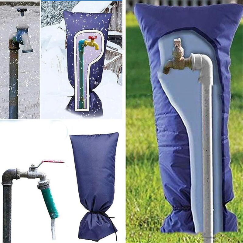foto del prodotto copertura per rubinetto esterno, 1 confezione, copertura invernale per rubinetto esterno, borsa di protezione dal gelo per rubinetti da giardino
