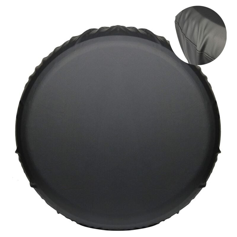 foto del prodotto copertura per ruota di scorta da 14 pollici, copertura per ruota di scorta per auto, copertura universale in pelle pvc impermeabile e antipolvere,
