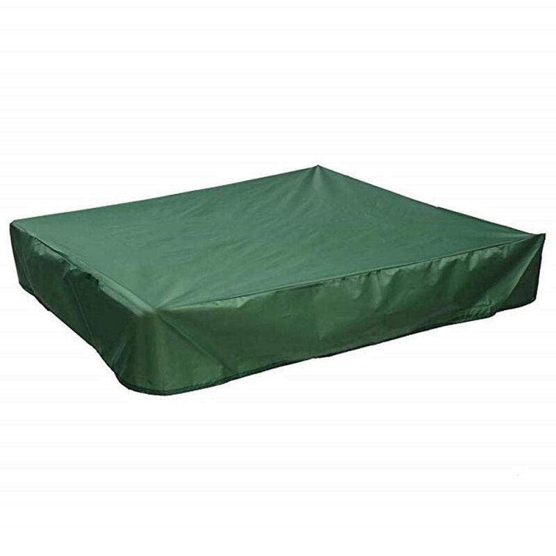 foto del prodotto copertura per sabbiera 120x120 cm impermeabile protezione uv 70 per sabbiera oxford con coulisse, verde sollbry