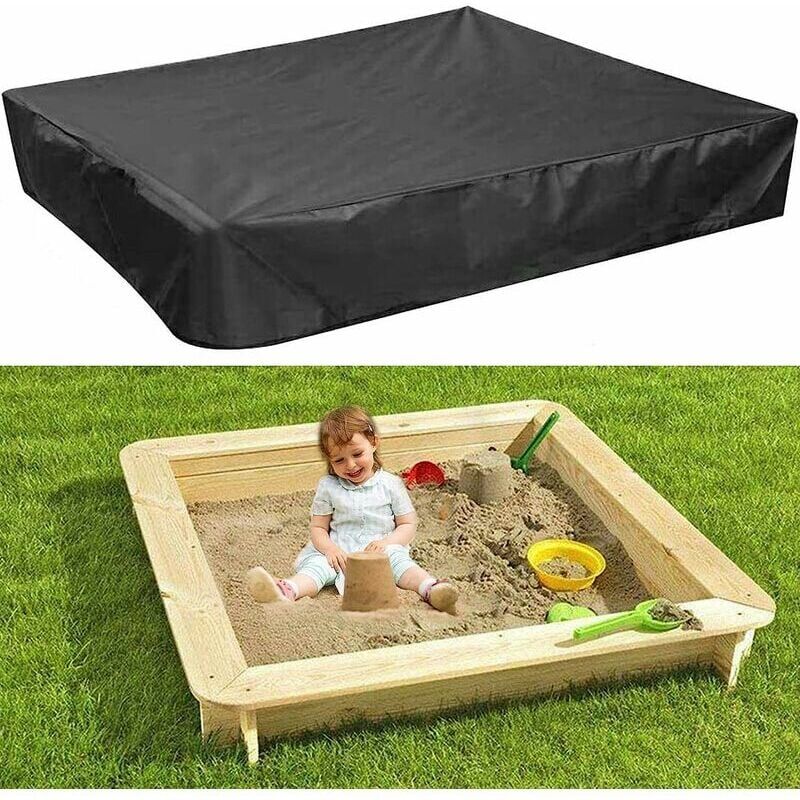 foto del prodotto copertura per sabbiera con elastico in tessuto oxford impermeabile per sabbiera, piscina, terrazza, giardino 150 x 150 cm 