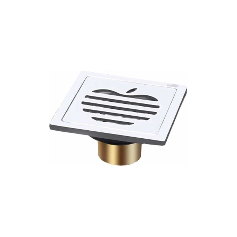 foto del prodotto copertura per scarico a pavimento, scarico per doccia, spesso, ordinario, in acciaio inox, scarico a pavimento, bagno, cucina, balcone, dedicato per