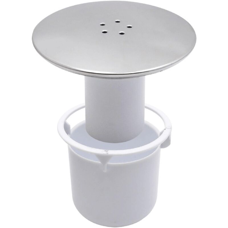 foto del prodotto copertura per scarico doccia, 90 mm 115 mm, per scarico viega tempoplex, finitura cromata, copertura per scarico doccia, tappo antiodore