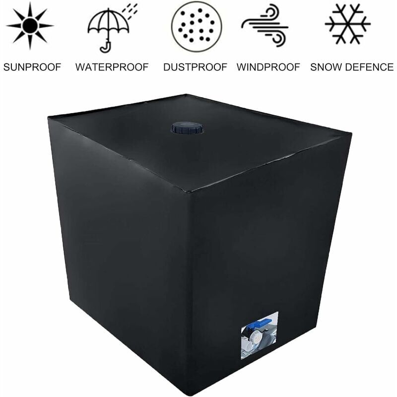 foto del prodotto copertura per serbatoio dell acqua crediri, copertura per serbatoio ibc da 1000 litri, antipolvere, resistente ai raggi uv, antipioggia 116 x 100 x