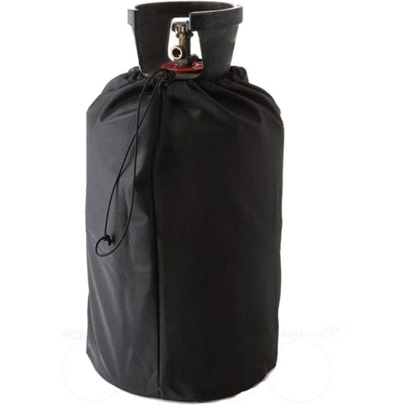 foto del prodotto copertura per serbatoio di propano, copertura protettiva per bombola di gas 210d con coulisse regolabili, impermeabile, antivento, resistente ai