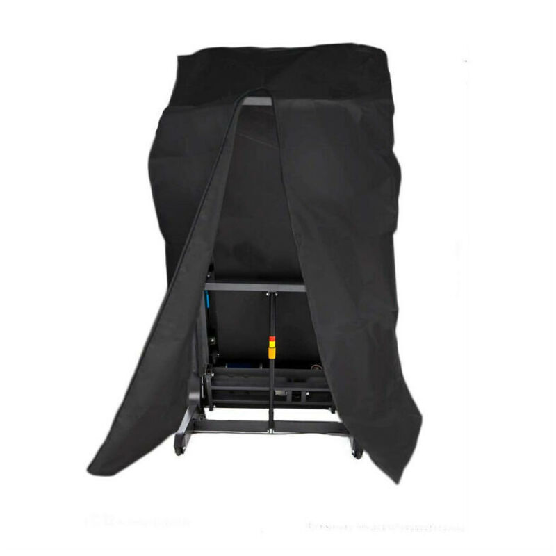 foto del prodotto copertura per tapis roulant, copertura pieghevole per tapis roulant con cerniera, copertura protettiva antipolvere per attrezzatura fitness, tapis