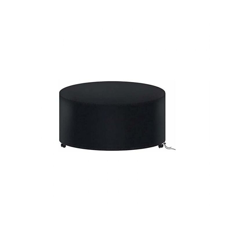 foto del prodotto copertura per tavolo da giardino rotondo 180 x 90cm, copertura impermeabile per mobili da giardino, protezione per tavolo da esterno rotondo in