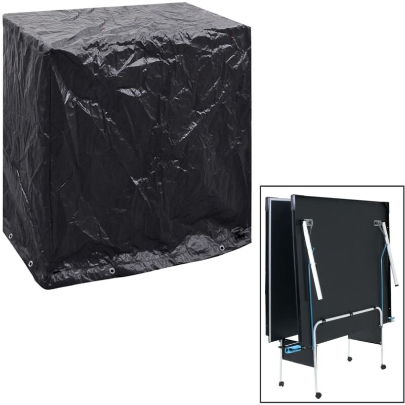 foto del prodotto copertura per tavolo da ping pong con 8 occhielli 160x55x182 cm